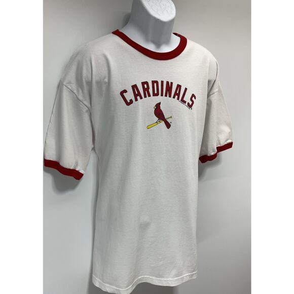 Genuine Merchandise St. Louis Cardinals Red and White T- Shirt Size XL 2009 - Picture 4 of 8